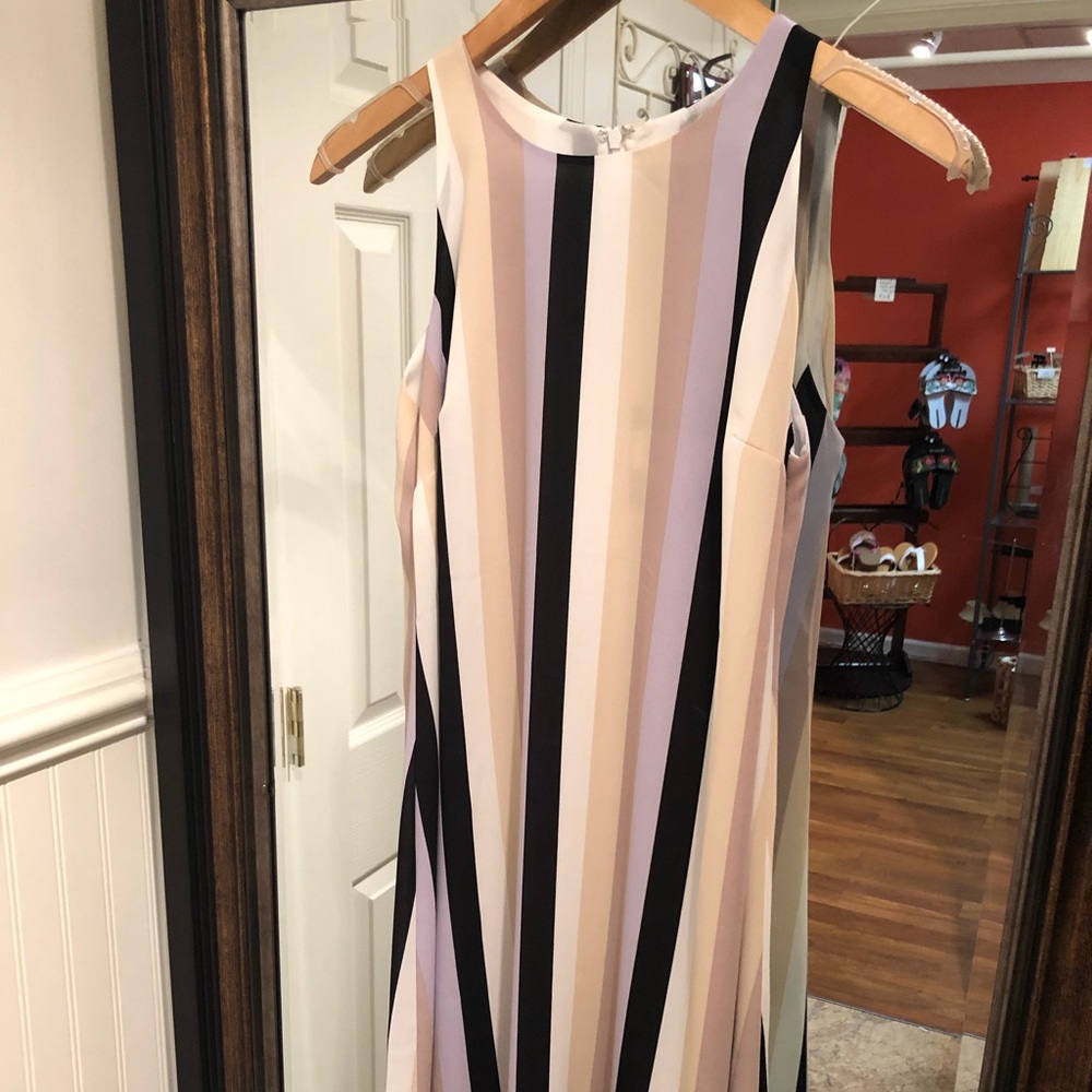 Forest Lily trapeze stripped dress